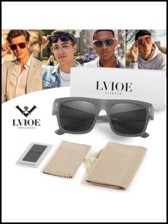 Fit Over Glasses Oversized Square Polarized Sunglasses UV Protection main image 4